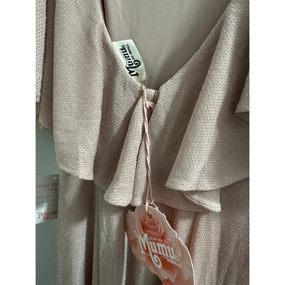 show me your mumu Renee‎ Ruffle Maxi Dress XXS New - Picture 8 of 9